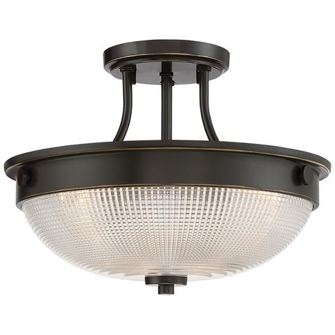 2 Light Semi-flush - Palladian Bronze, E27 - Foto 6