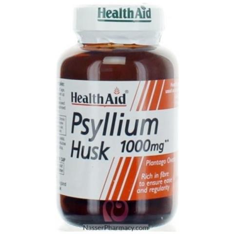 Psyllium Husk Fibra 1000mg 60 Capsule Vegan - Foto 1