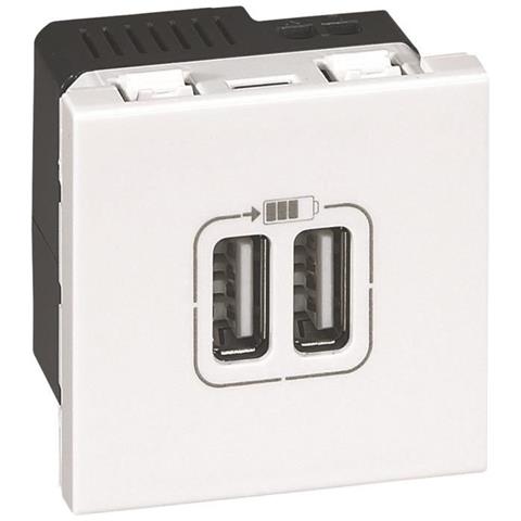 Doppia Presa Usb 2400 Ma - 2 Moduli - Foto 1