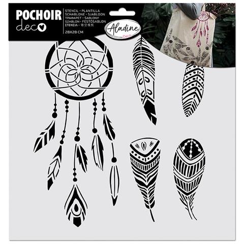 Stencil Tessile - Plumes - Foto 1