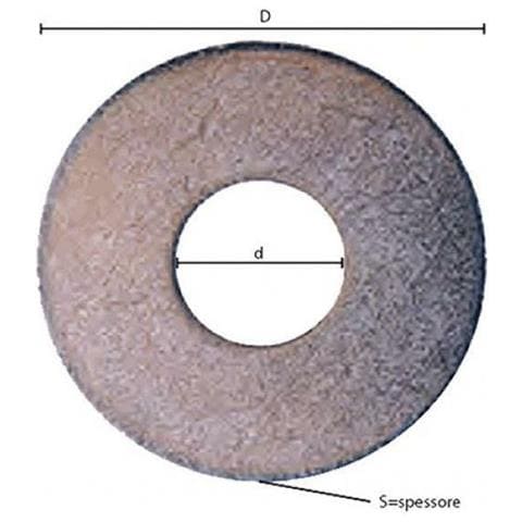 Rondella Grembialina M 10- 2,5 X 40 X 10,5 Mm X 100 Pz - Foto 1