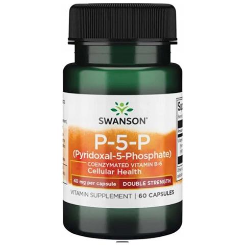 P-5-p Piridossal-5-fosfato - Doppia Forza 40 Mg 60 Capsule Swanson Health Products - Foto 1