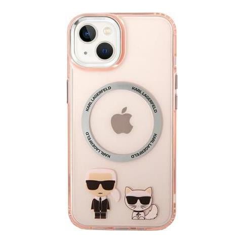 Hard Cover Karl And Choupette Magsafe Pink, For Iphone 14 Plus, Klhmp14mhkcp (klhmp14mhkcp) - Foto 1