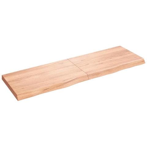 Ripiano Muro Marrone 160x50x (2-6) cm Massello Rovere Trattato - Foto 1