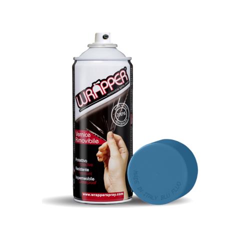 Wrapper, Pellicola Spray Rimovibile, 400 Ml - Azzurro Fluo - Foto 1