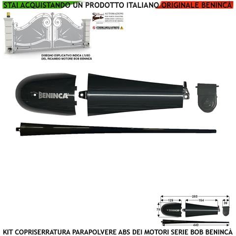 Kit Cover In Abs Ricambio Per Motoriduttori Bob Della Benincà Montati Su Cancelli Elettrici La Confezione È Composta D - Foto 1