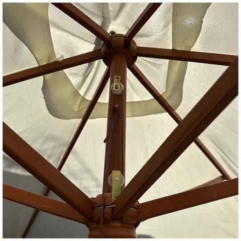 Ombrellone Rettangolare 2x3 Mt Da Giardino Con Palo Centrale In Legno E Air Vent River - Foto 2