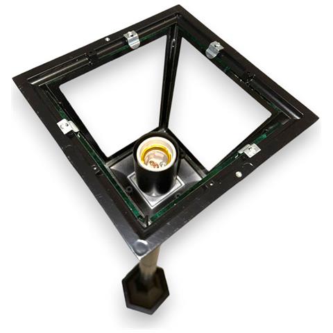 Lampioncino In Alluminio Su Palo Nero Per Esterno H120 Cm A 1 Luce 100w Modello New York - Foto 4