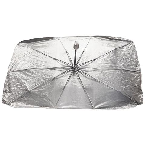 Parasole A Ombrello Per Autovetture -facile Da Utilizzare - Tessuto Argento Isolante - Foto 1