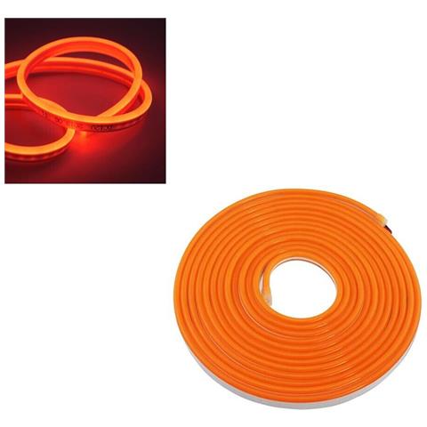 Striscia Led Arancione Per Disegni Scritte Luminose Strip Flessibile 5 Mt Ip65 - Foto 2