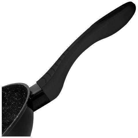 Set Di 3 Padelle Con Rivestimento Effetto Marmo Strato Antiaderente, Nero - Foto 5