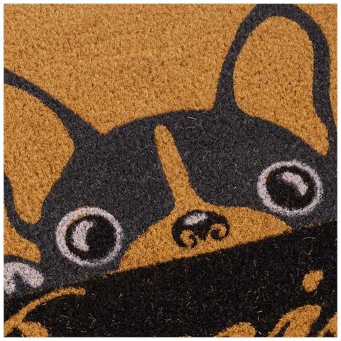 Zerbino Ingresso In Fibra Di Cocco,tappeto Da Esterno Interno Con Superficie Antiscivolo,design Minimalista P40xl60xh1,5cm (ref804698) - Foto 4