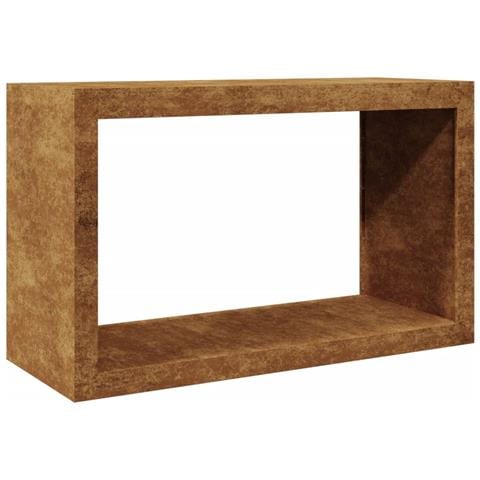 Rastrelliera Per Legna 100x40x60 Cm In Acciaio Corten - Foto 2