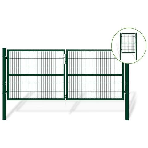 Cancello In Rete Razo 3m H.120cm + Cancello Razo 1m H.120cm Verde - Foto 1