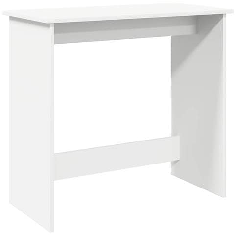Scrivania Bianca 80x40x75 Cm In Legno Multistrato - Foto 2