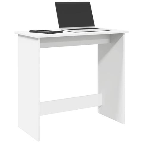 Scrivania Bianca 80x40x75 Cm In Legno Multistrato - Foto 1