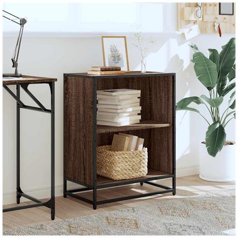Libreria Rovere Marrone 60x35x76 Cm In Legno Multistrato - Foto 3