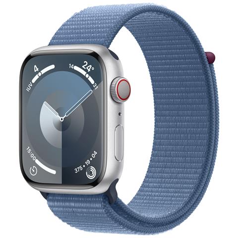 Watch Series 9 45 mm Digitale 396 x 484 Pixel Touch screen 4G Argento Wi-Fi GPS (satellitare) - Foto 1