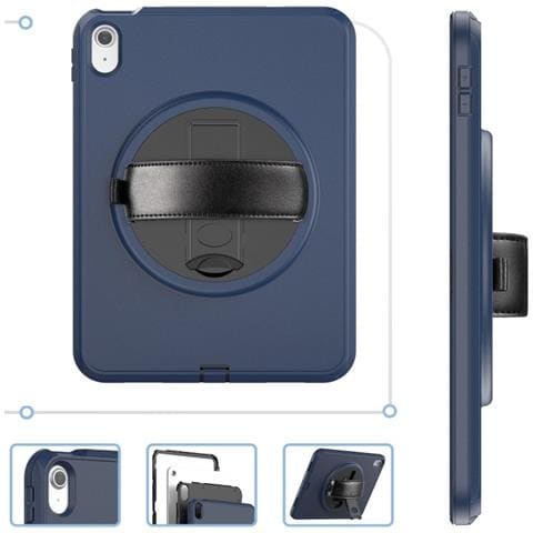 Custodia Resistente Per Ipad 10.2 2019/2020/2021 - Protezione Anticaduta Blu Profondo - Foto 3