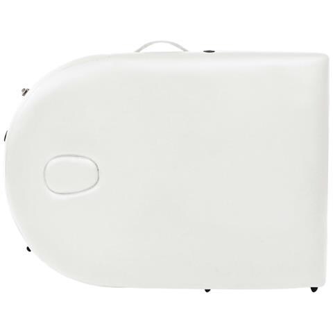 Lusso Casadino -  Lettino Da Massaggio Spessore 4 Cm Con 2 Supporti Ovale Bianco - Foto 8