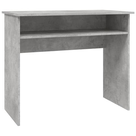 Lusso Casadino -  Scrivania Grigio Cemento 90x50x74 Cm In Legno Multistrato - Foto 1
