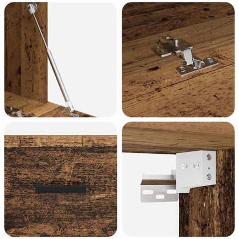 Armadietto a muro Legno vecchio 60 x 36.5 x 35 cm - Foto 9