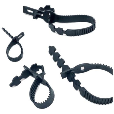 Set Di 4 Fascette Per Piante Da Giardino - Riutilizzabili E Regolabili - Foto 1