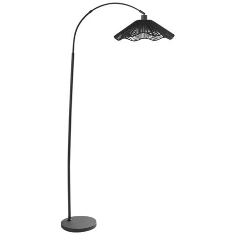 Lampada Da Pavimento Migori Carta Nero - Foto 2