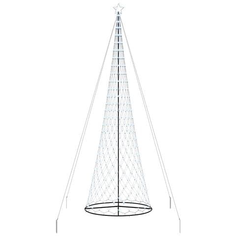 Albero di Natale LED Bianco freddo 160 x 160 x 500 cm Metallo - Foto 1