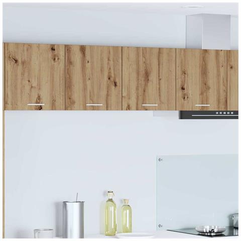 Armadio pensile Riga Rovere artigianale 80 x 31 x 40 cm - Foto 2