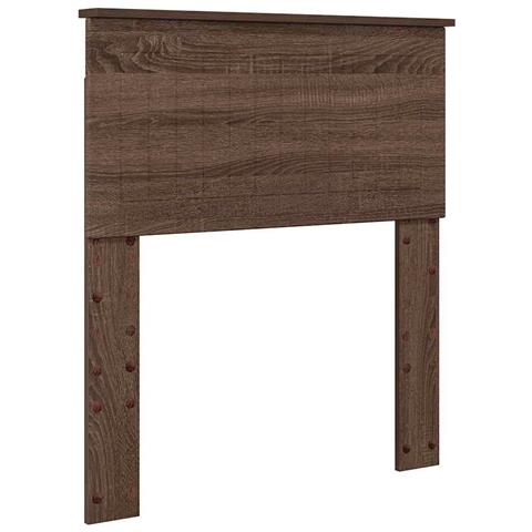 Testiera con testiera Rovere Marrone 75 cm Legno multistrato - Foto 1