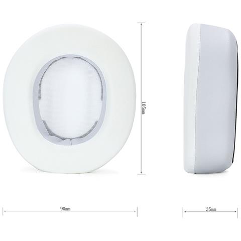 Cuscinetti Di Ricambio Bianchi (confezione Da 2) Per Steelseries Arctis Nova Pro Wireless - Foto 2