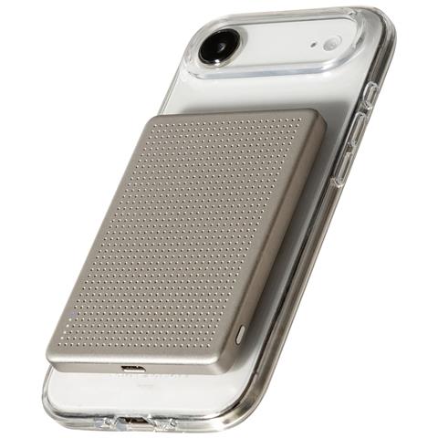 Batteria Esterna 5000 Mah Magsafe E Qi2 15 W Con Cavo Usb-c Pd 20 W, Grigio - Foto 4