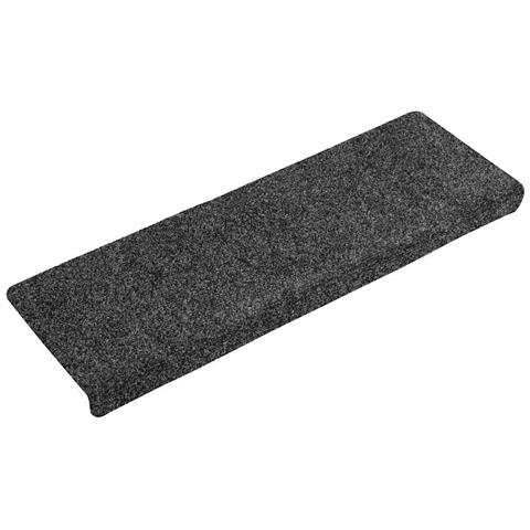Tappetini per scale autoadesivi 30 pz 65x21x4 cm grigio bordo rettangolare - Foto 2