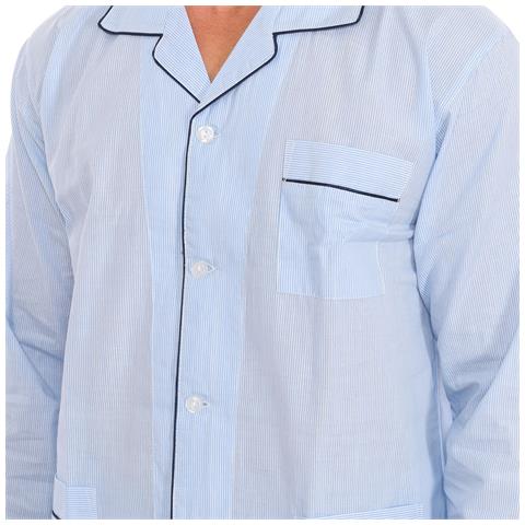 Pigiama Da Uomo In Popeline Di Cotone Klp5 - Foto 2