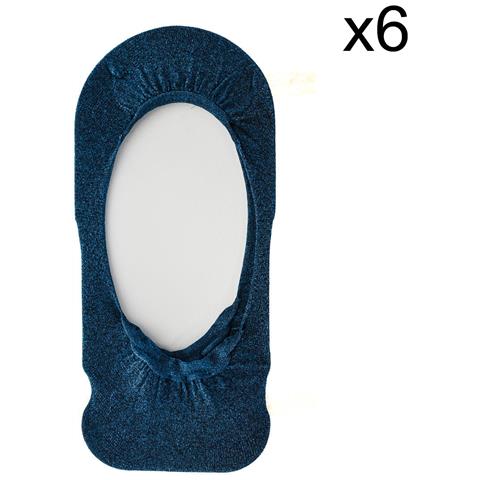 Pack-6 Salvapiedi In Cotone Antiscivolo D08xq Da Donna, Design Comodo E Pratico Per L'uso Quotidiano - Foto 3