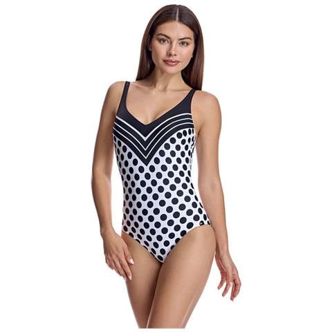 Costume Intero Scollo A V Con Coppe W250376 Donna - Foto 1