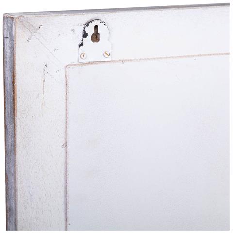 Specchio In Legno Invecchiato Bianco 60x5x107 - Foto 7