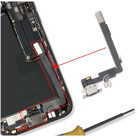 Connettore Di Ricarica Per Iphone 16 Pro Max Riparazione Porta Usb-c E Micro - Foto 2