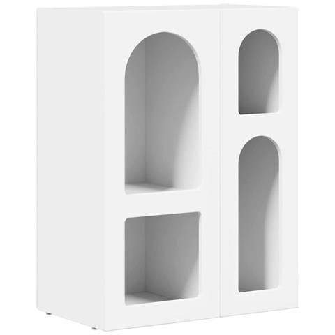 Credenza Bianco 59 x 35 x 80.5 cm Legno multistrato - Foto 1