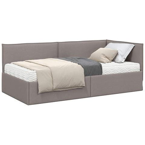 Struttura Letto Angolare con Materasso 2 pcs Talpa Velluto - Foto 1