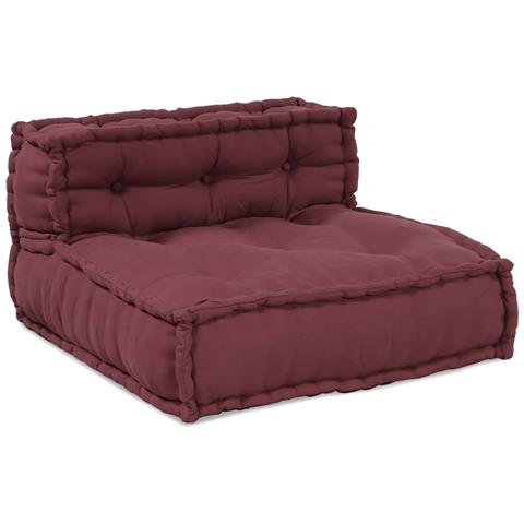 Unità di Divano Modulare 4 pcs Bordeaux Tessuto - Foto 2