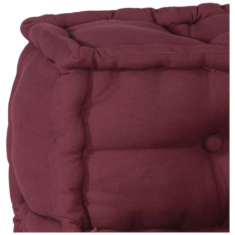 Unità di Divano Modulare 4 pcs Bordeaux Tessuto - Foto 8