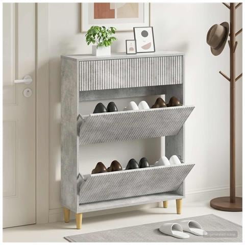 Mobile per scarpe ARNHEM 78 x 24 x 103 cm Legno ingegnerizzato - Foto 2