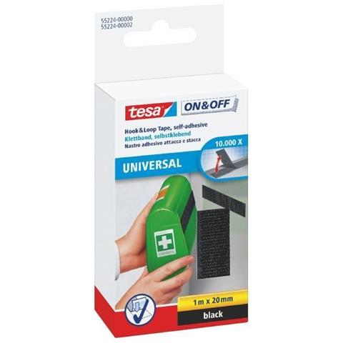 pz. 1 Velcro adesivo universale nero 55224-00002-02 - Foto 2