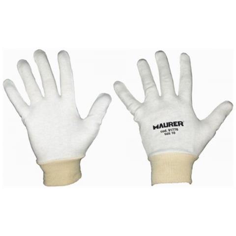 Sottoguanto in Cotone Bianco Tg. 9 con Polsino classe 1 Conf. 12 Paia - Foto 2