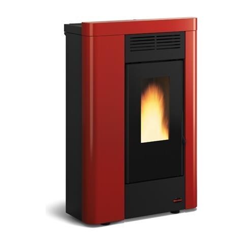 Stufa a Pellet Annabella Rivestimento in Acciaio Verniciato Potenza Termica 8 kW 230 m3 Riscaldabili - Foto 5