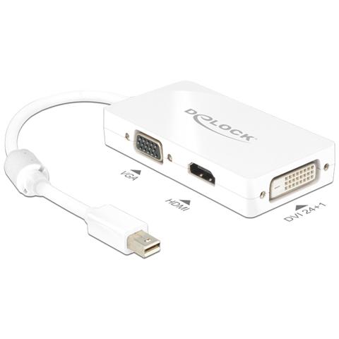 0.16m DisplayPort / VGA + HDMI + DVI 0.16m Mini DisplayPort VGA + HDMI + DVI Bianco - Foto 2