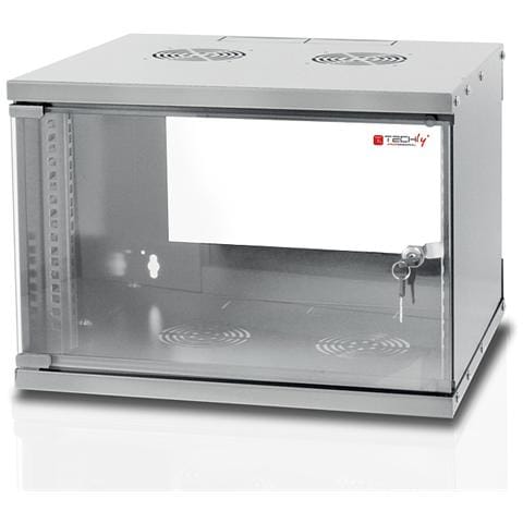 Armadio Rack 19" 6U I-CASE EL-1006G32 500x320 Mm Grigio - Foto 1