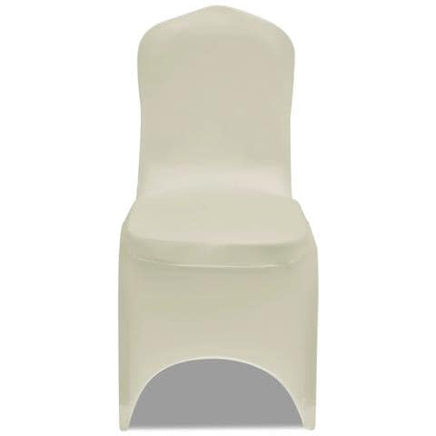 100 pz Fodera per Sedie in Tessuto Elasticizzato Crema - Foto 2